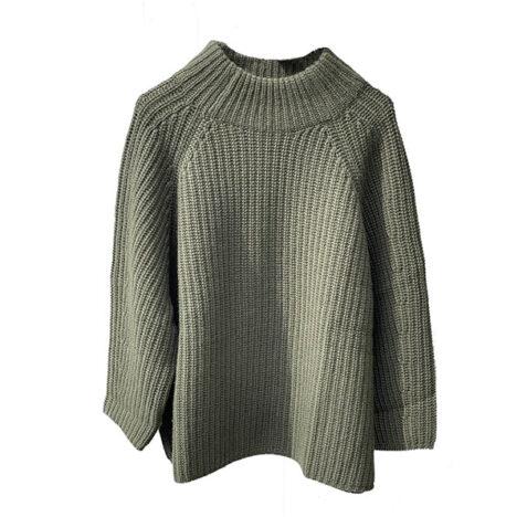 Herzen‘sangelegenheit Rollkragen Pullover olive