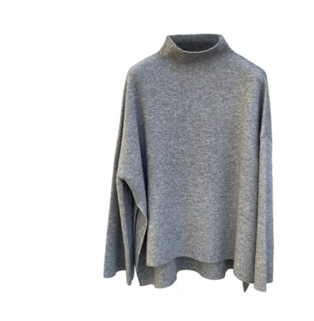 Herzen‘sangelegenheit Rollkragen Pullover ash