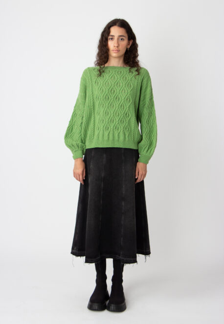 Ivko Women Pullover mit Strukturmuster grün