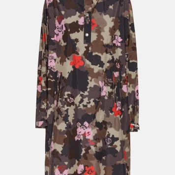 ILSE JACOBSEN Poncho w. Sleeves floral-camo