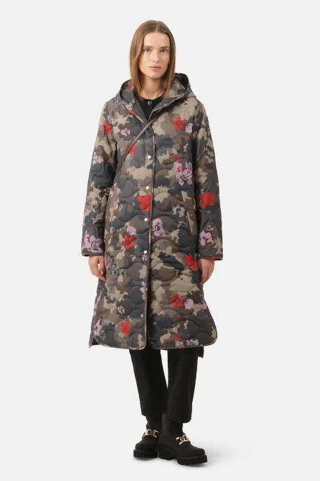 ILSE JACOBSEN Quilt Coat - Floral Camo