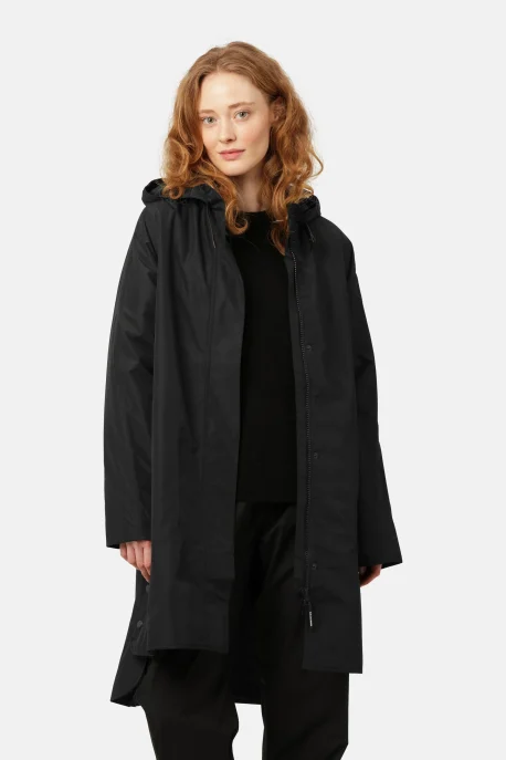 ILSE JACOBSEN Long Raincoat black