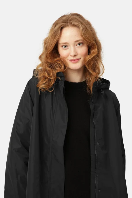 ILSE JACOBSEN Long Raincoat black