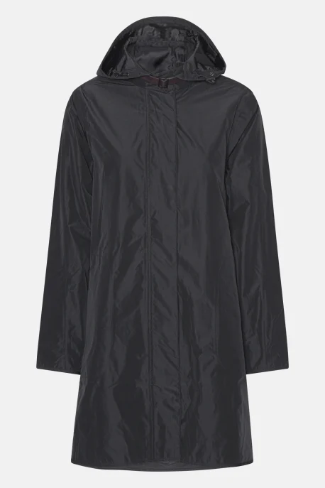 ILSE JACOBSEN Long Raincoat black