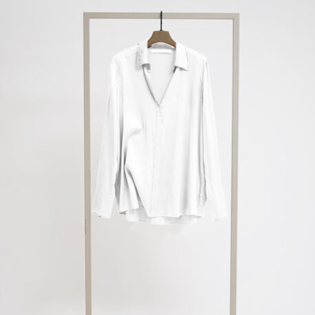 Herzen‘sangelegenheit Seidenbluse superwhite