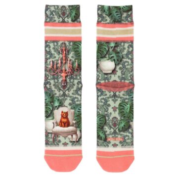 XPOOOS Women Socks Monstera